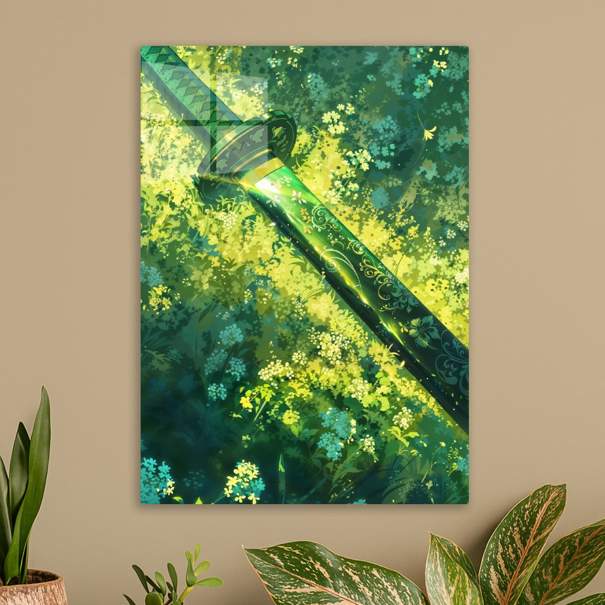 Green Petals Katana