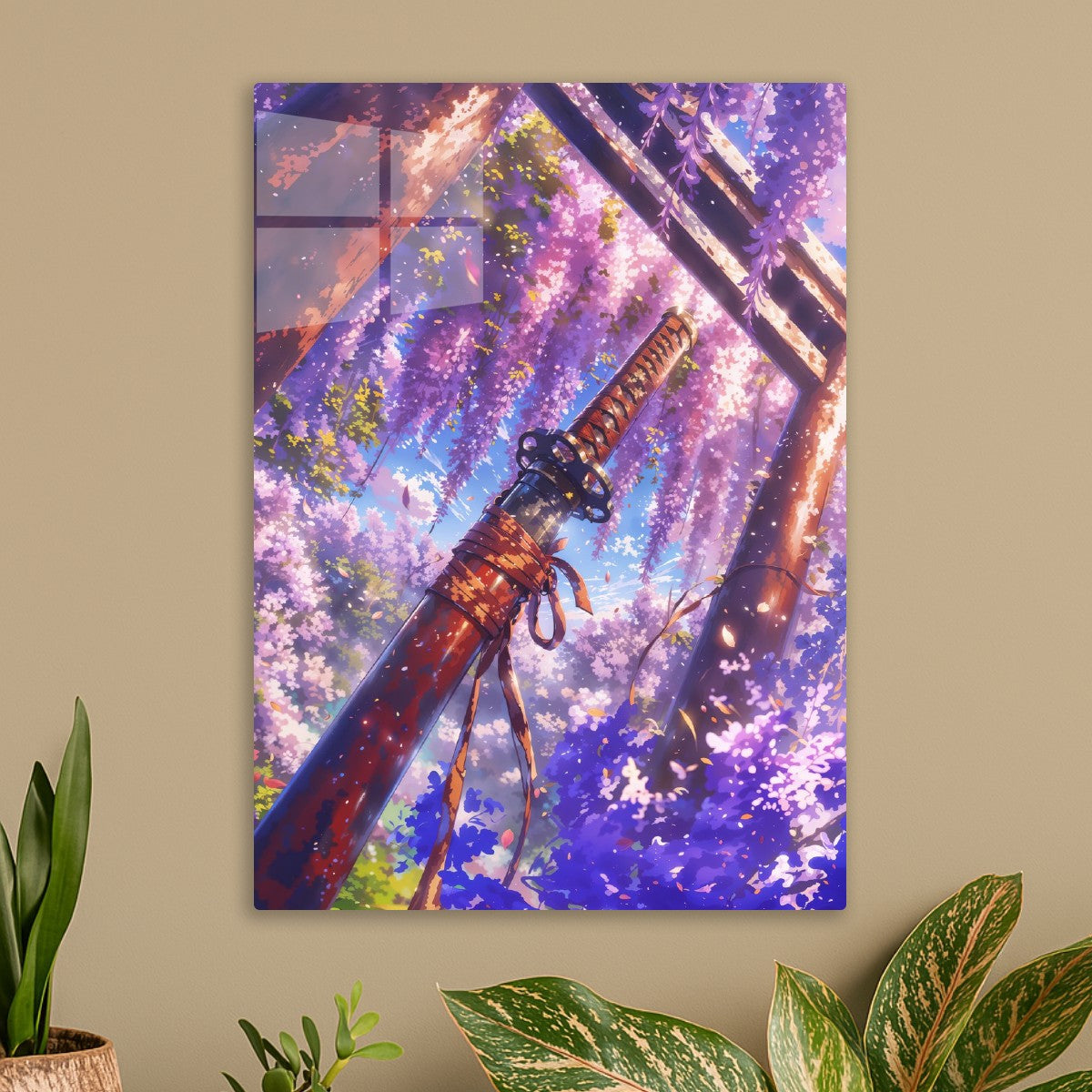 Katana in Wisteria Garden
