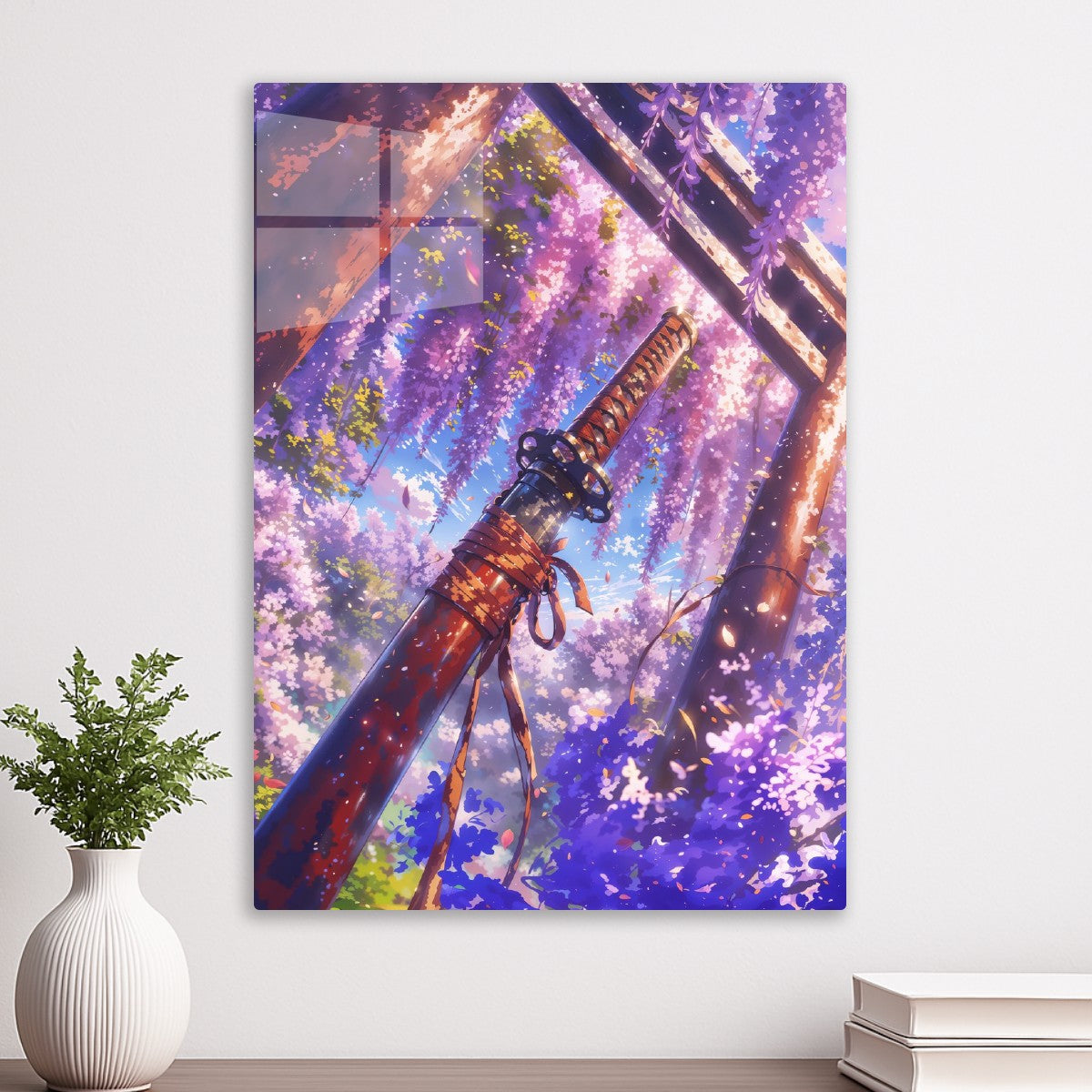 Katana in Wisteria Garden