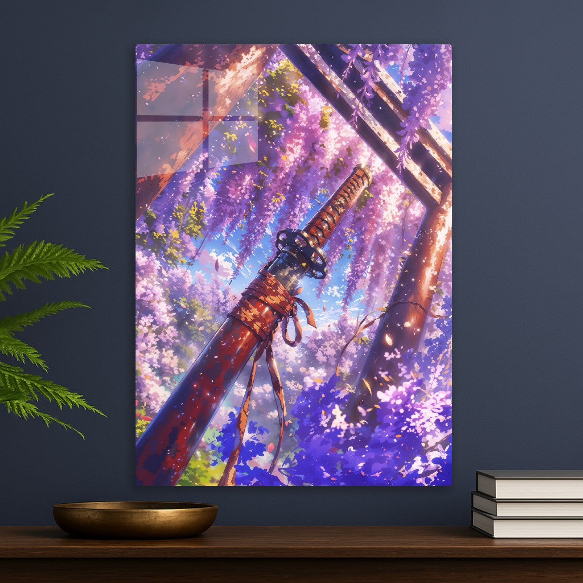 Katana in Wisteria Garden