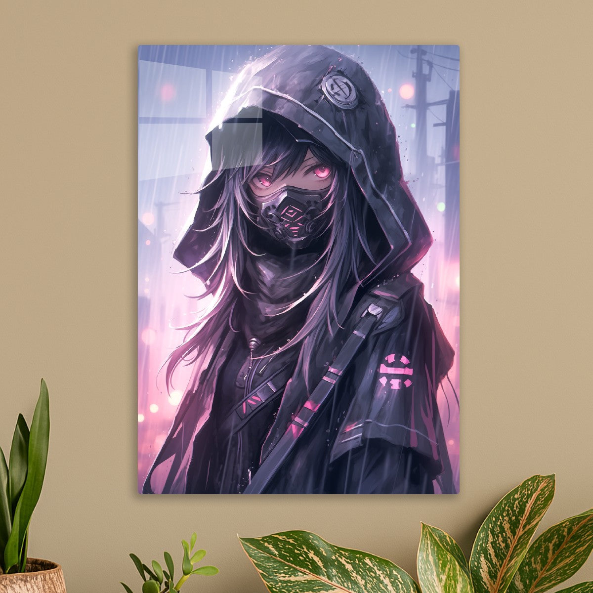 Anime Girl with Mask