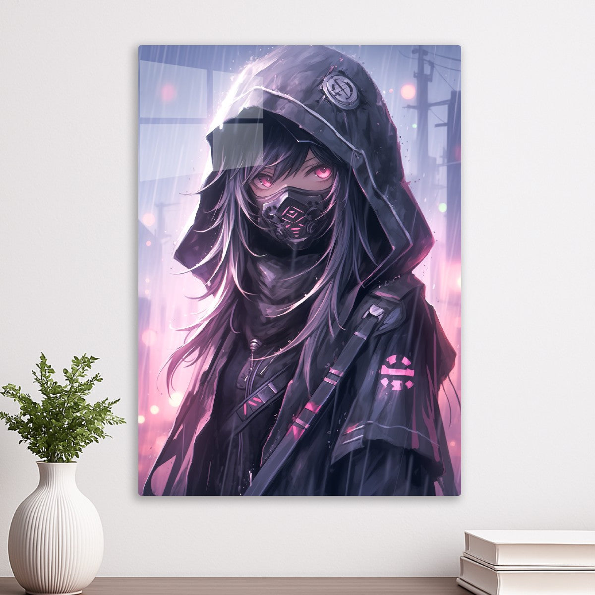 Anime Girl with Mask