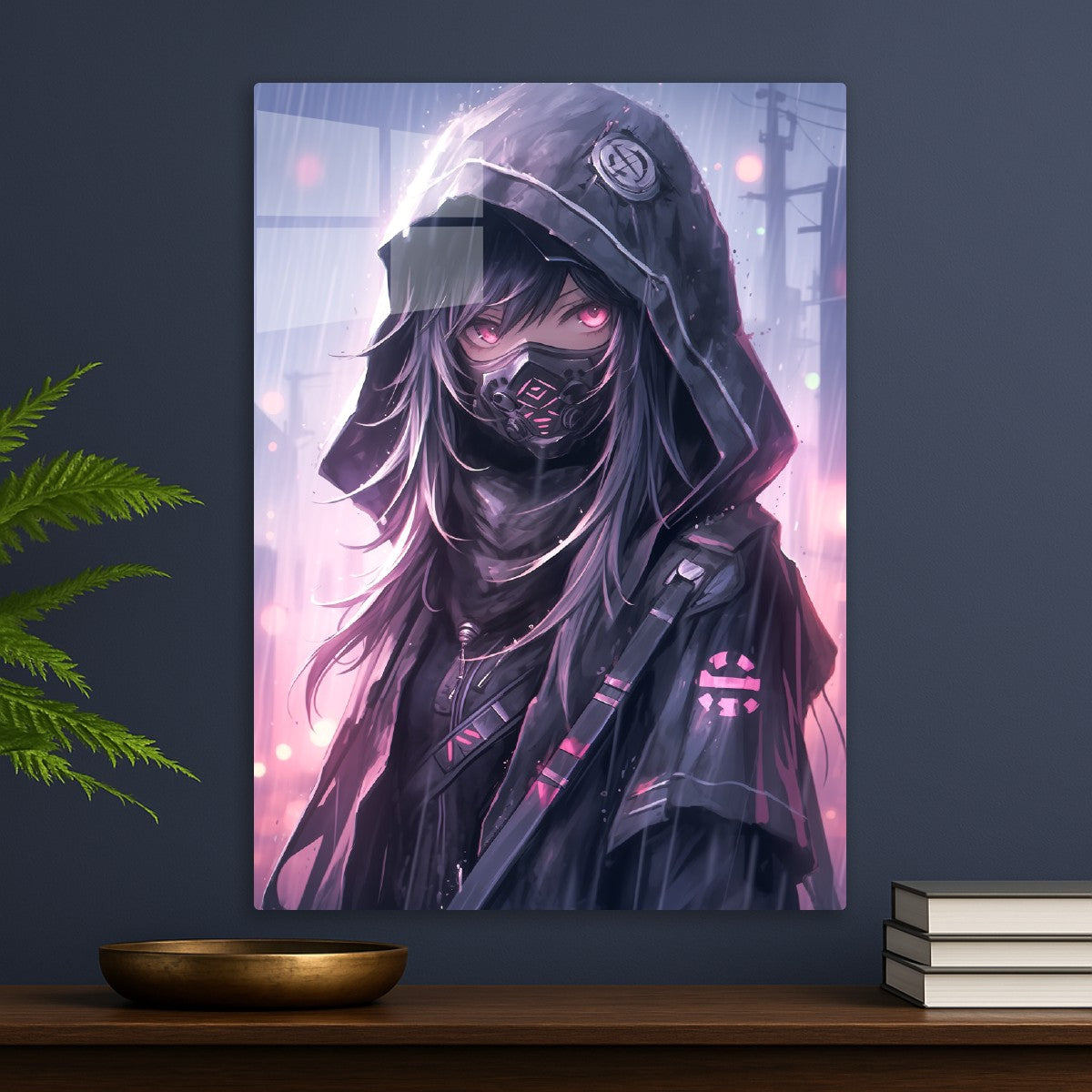 Anime Girl with Mask