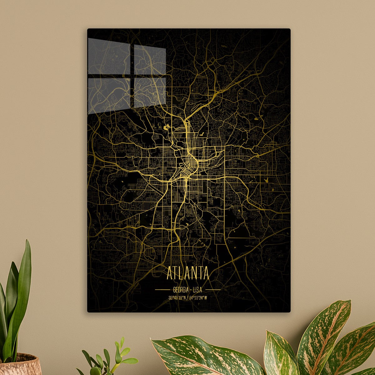 Atlanta Lights City Map