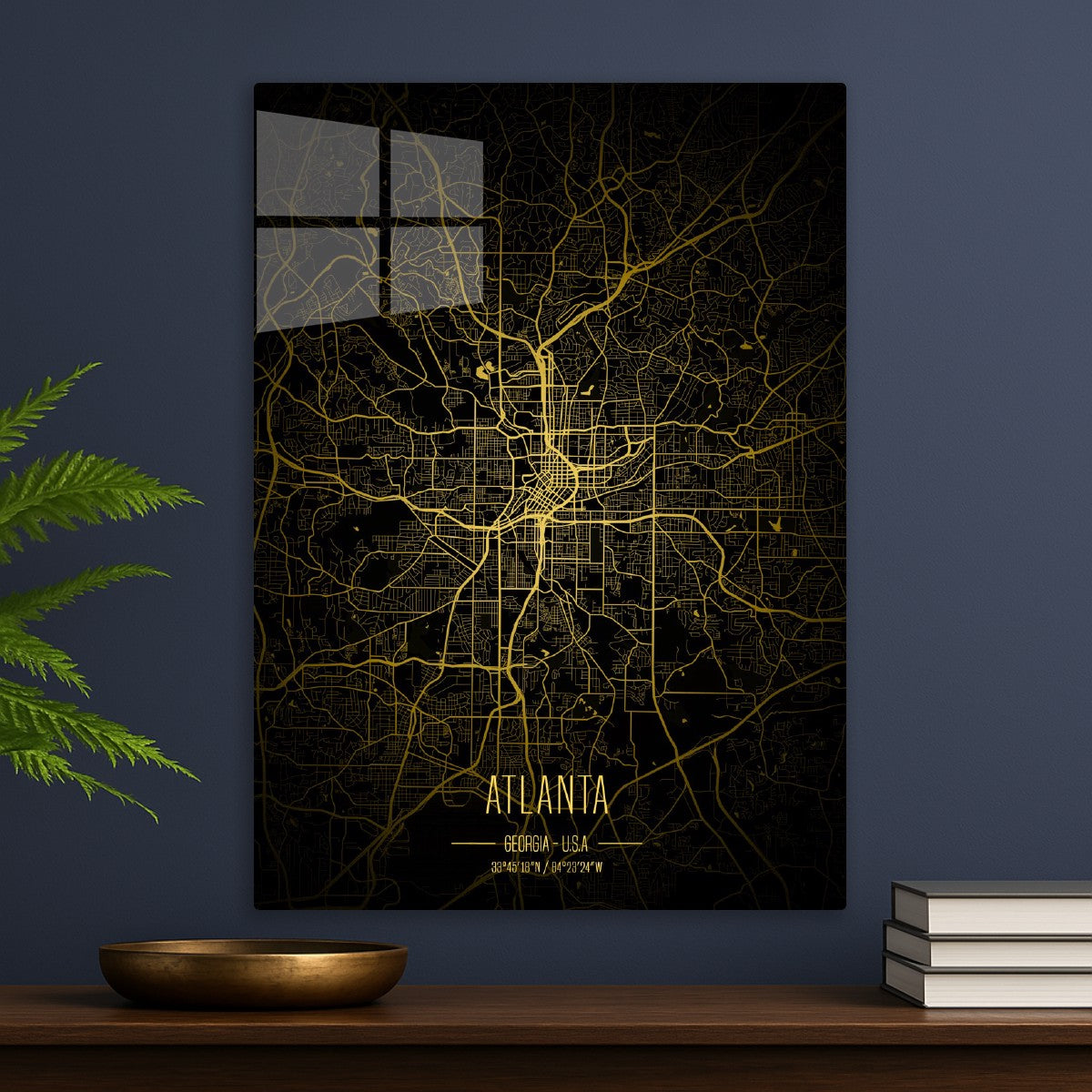 Atlanta Lights City Map