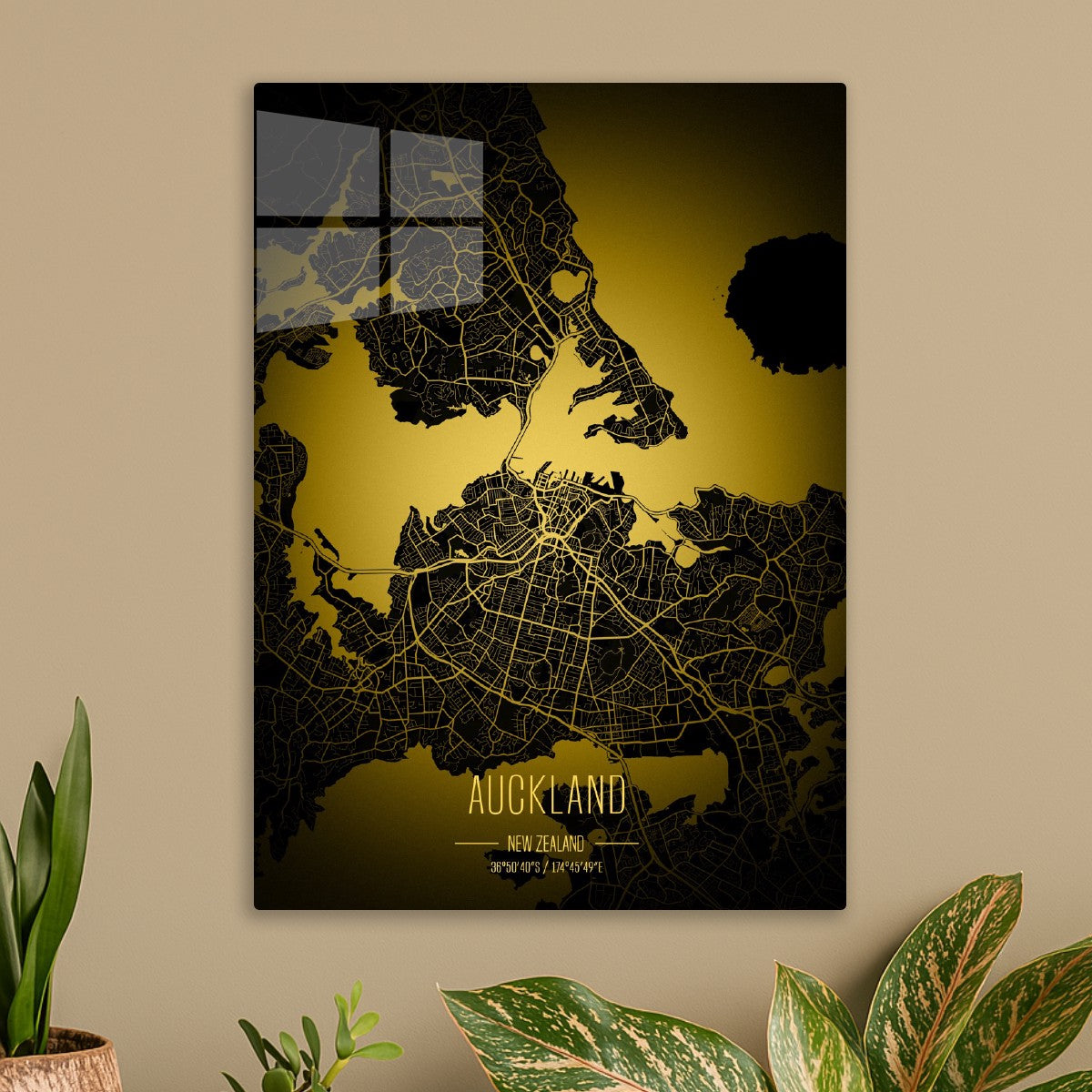 Auckland Lights City Map