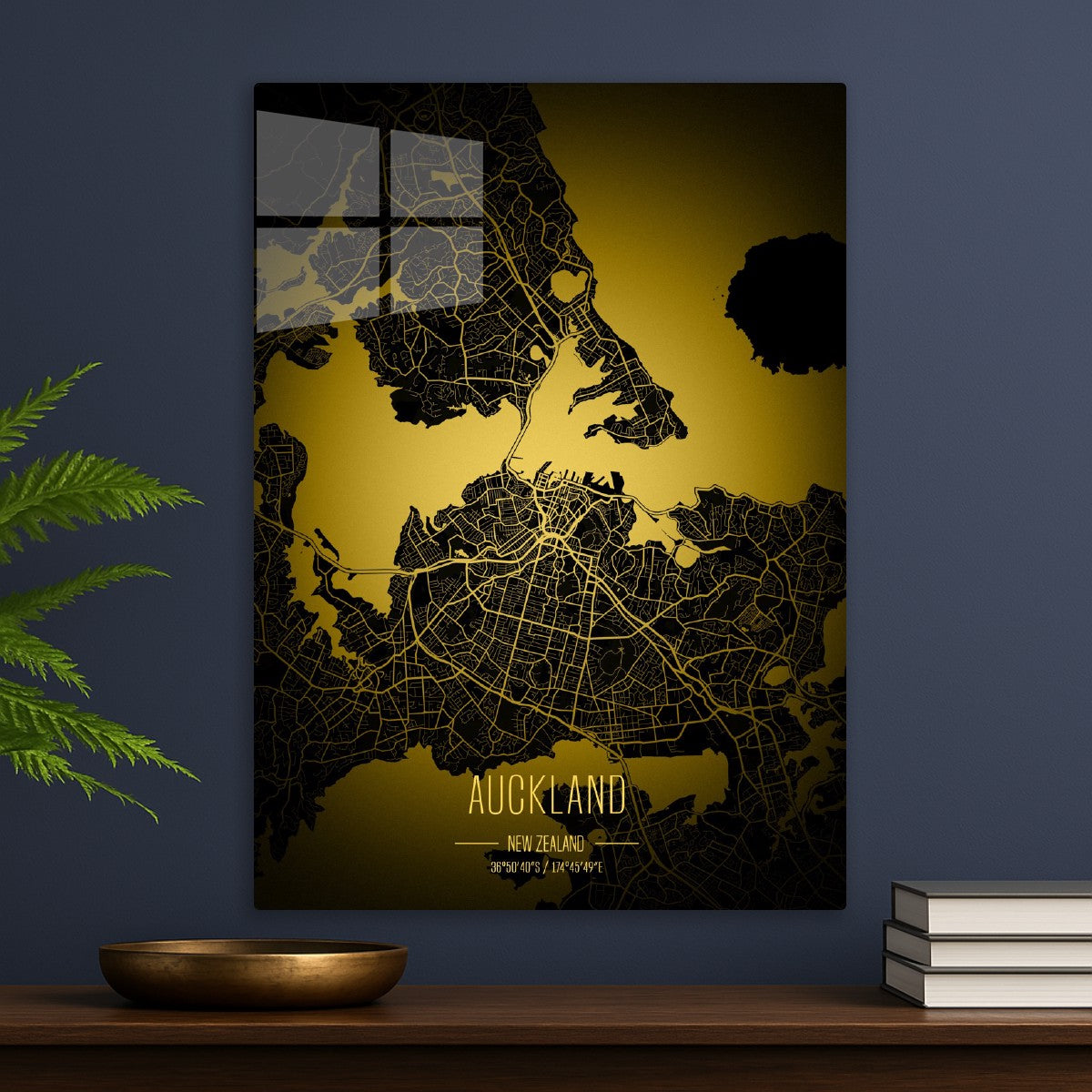 Auckland Lights City Map