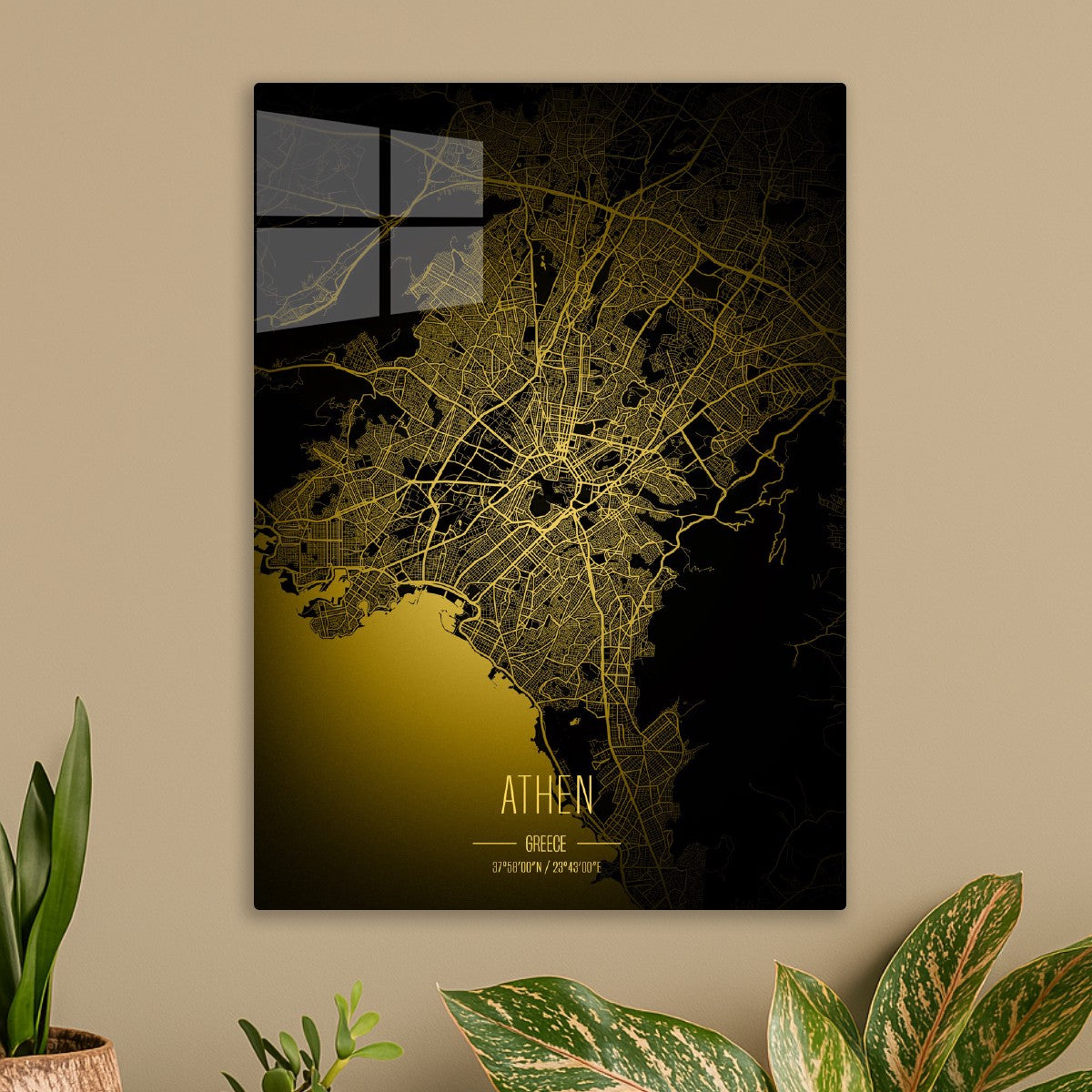 Athen Lights City Map