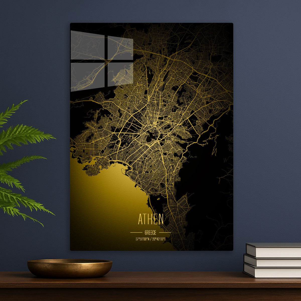 Athen Lights City Map