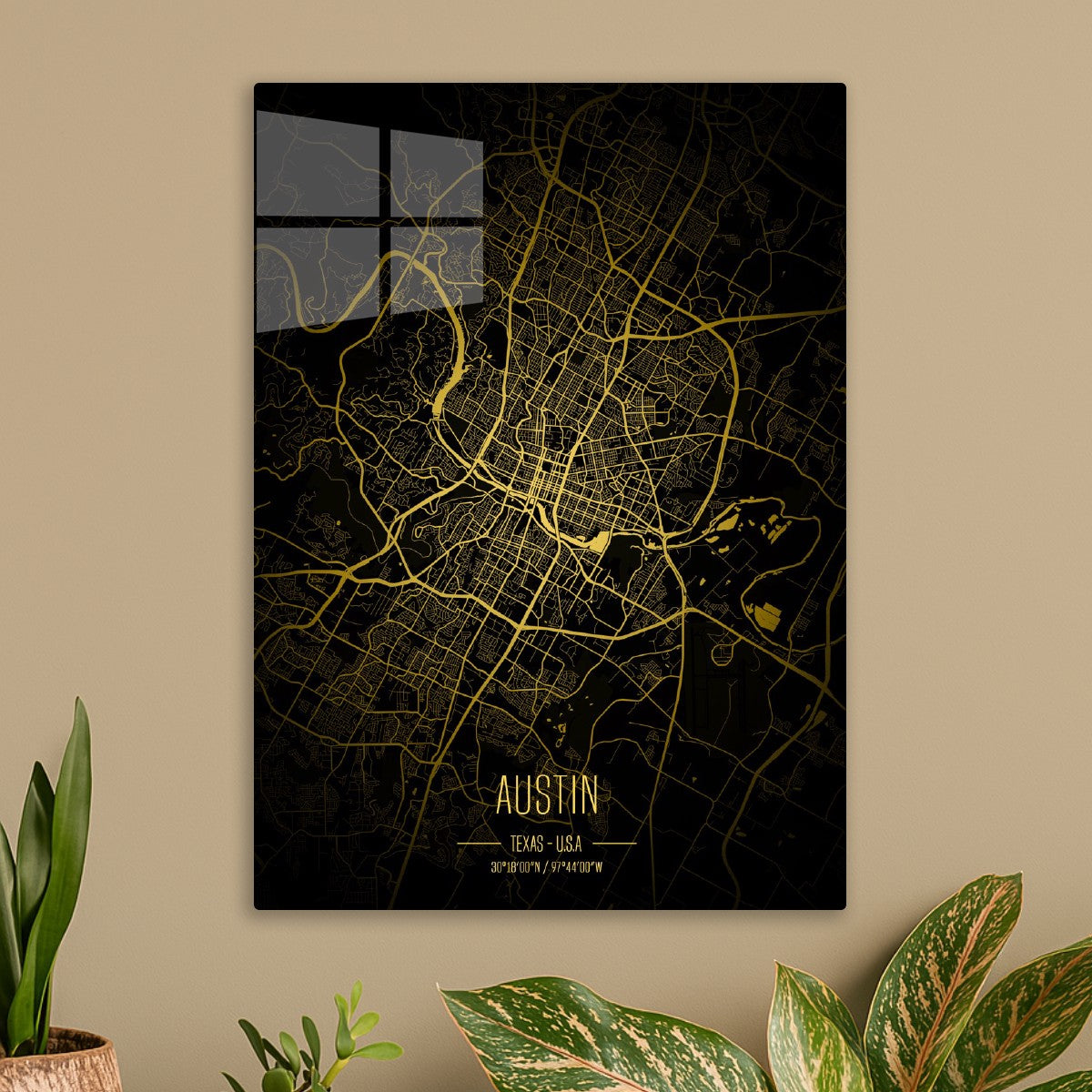 Austin Lights City Map