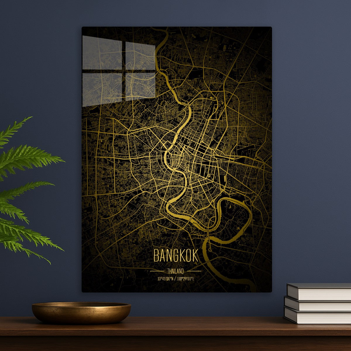 Bangkok Lights City Map