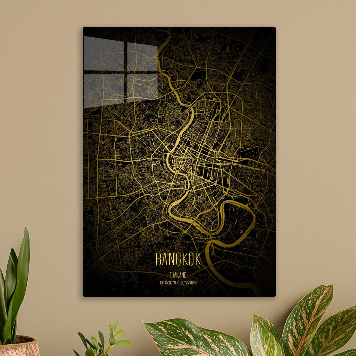 Bangkok Lights City Map