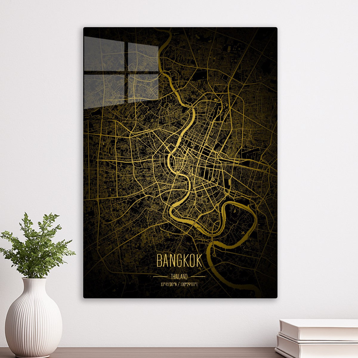 Bangkok Lights City Map