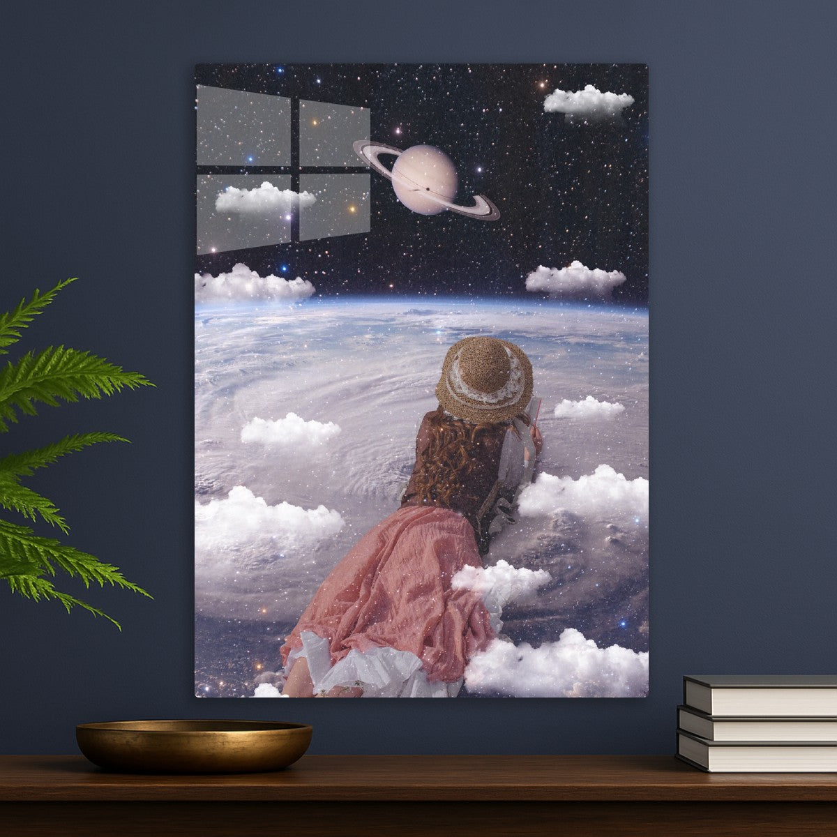 Dreamy Girl in Space