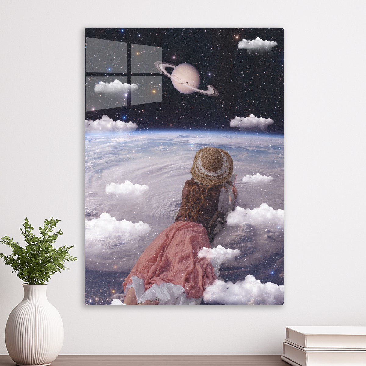 Dreamy Girl in Space