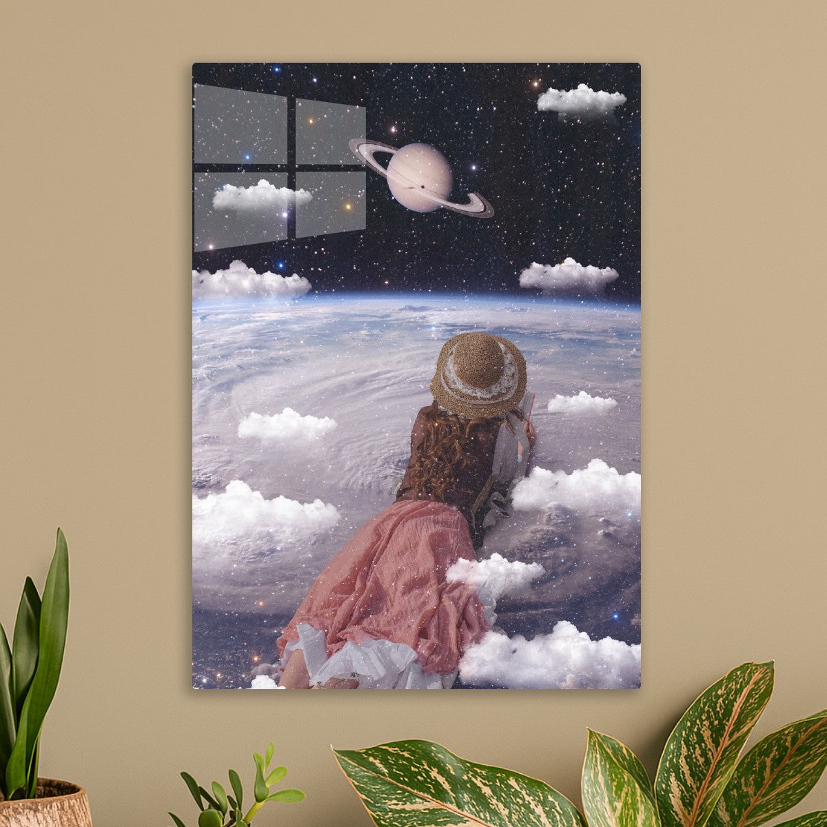Dreamy Girl in Space