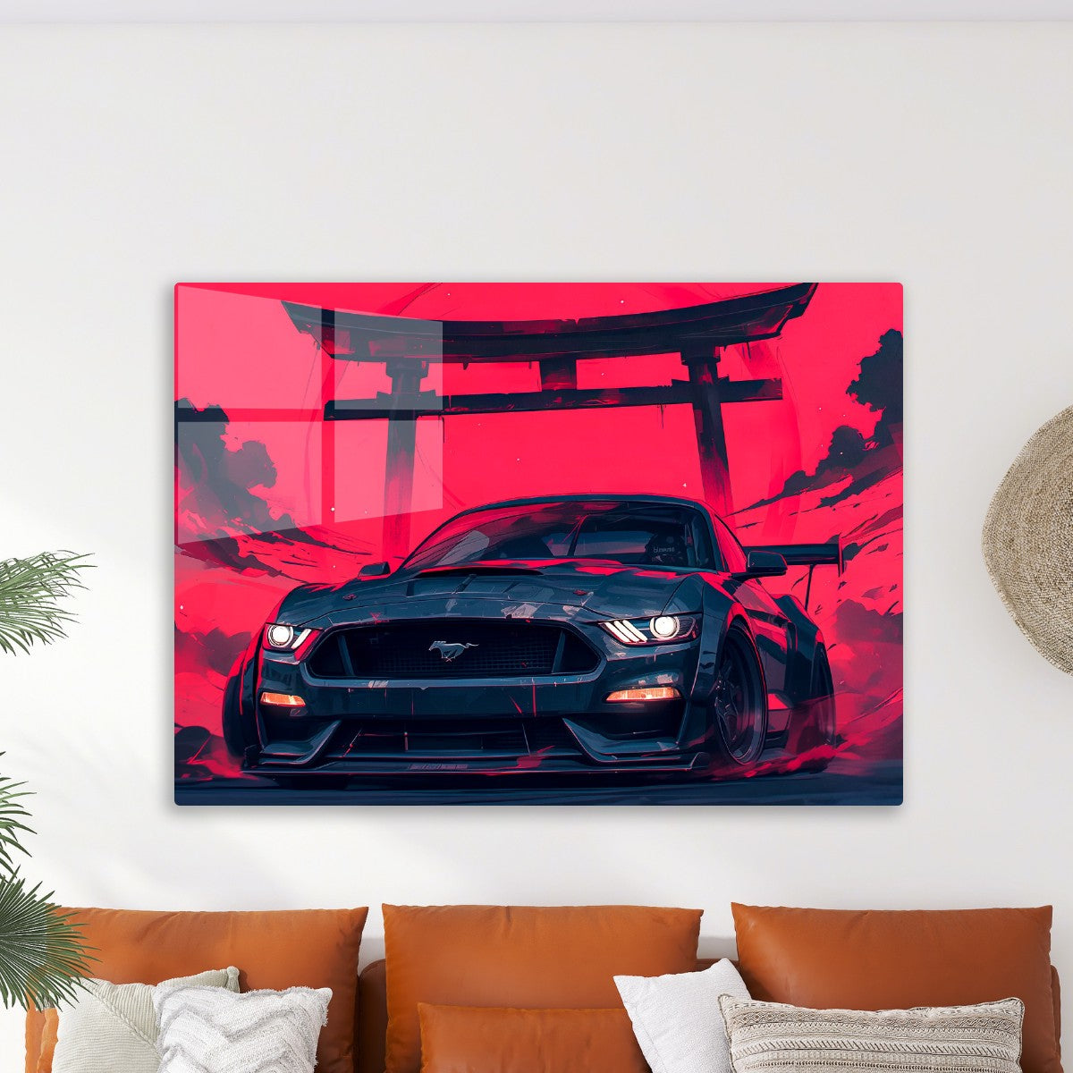 Ford Mustang under Torii Gate