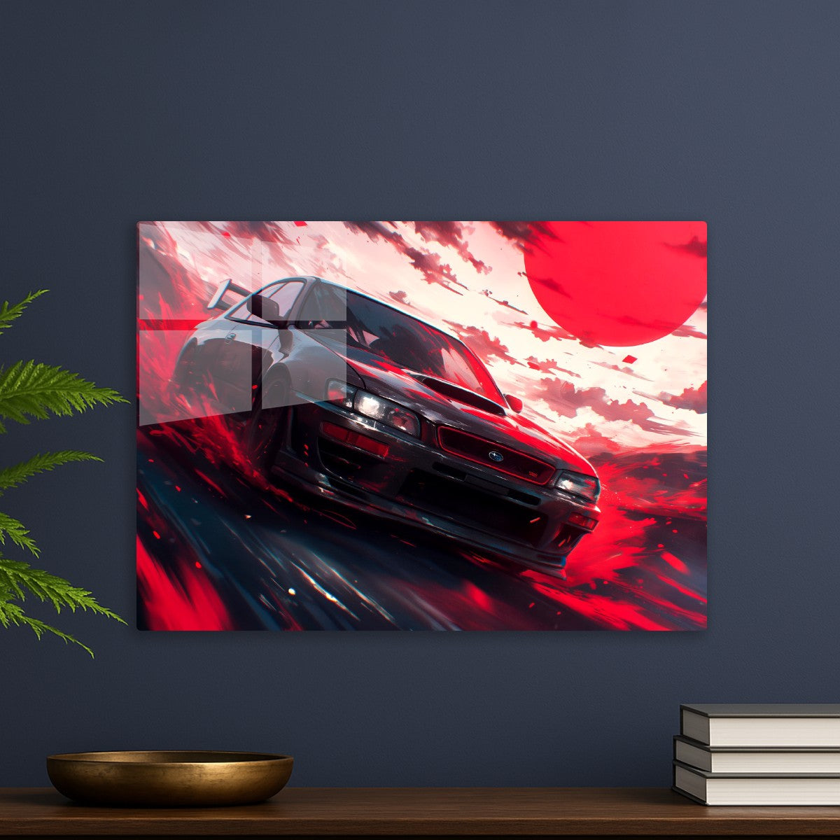 Subaru Racing under Red Sun