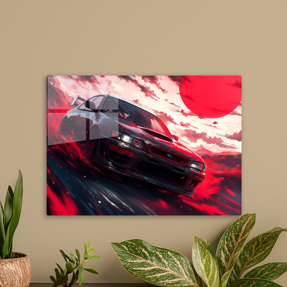 Subaru Racing under Red Sun