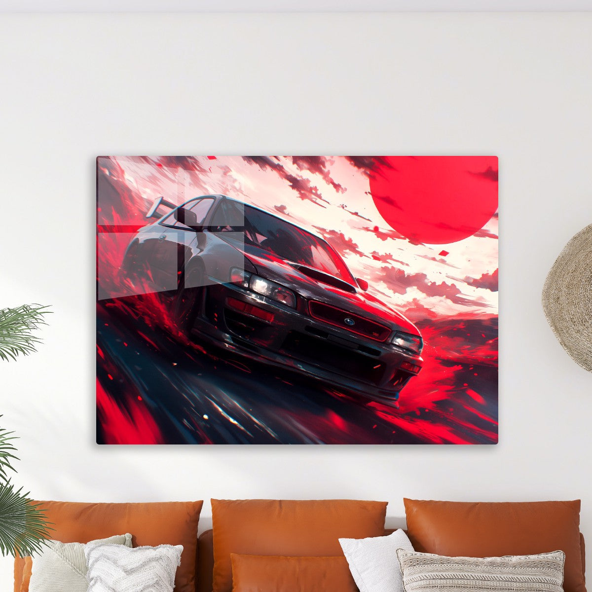 Subaru Racing under Red Sun