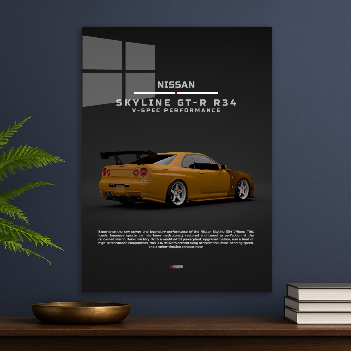Nissan Skyline GT-R R34 Orange