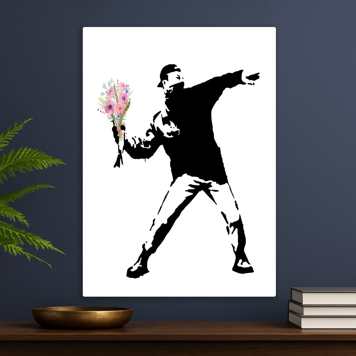 Banksy's "Flower Thrower"