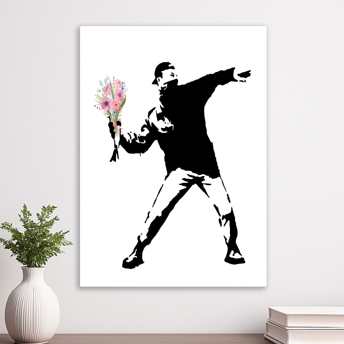 Banksy's "Flower Thrower"