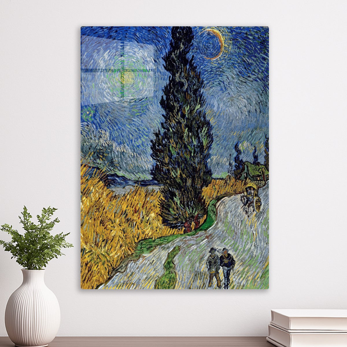 Road with Cypress and Star