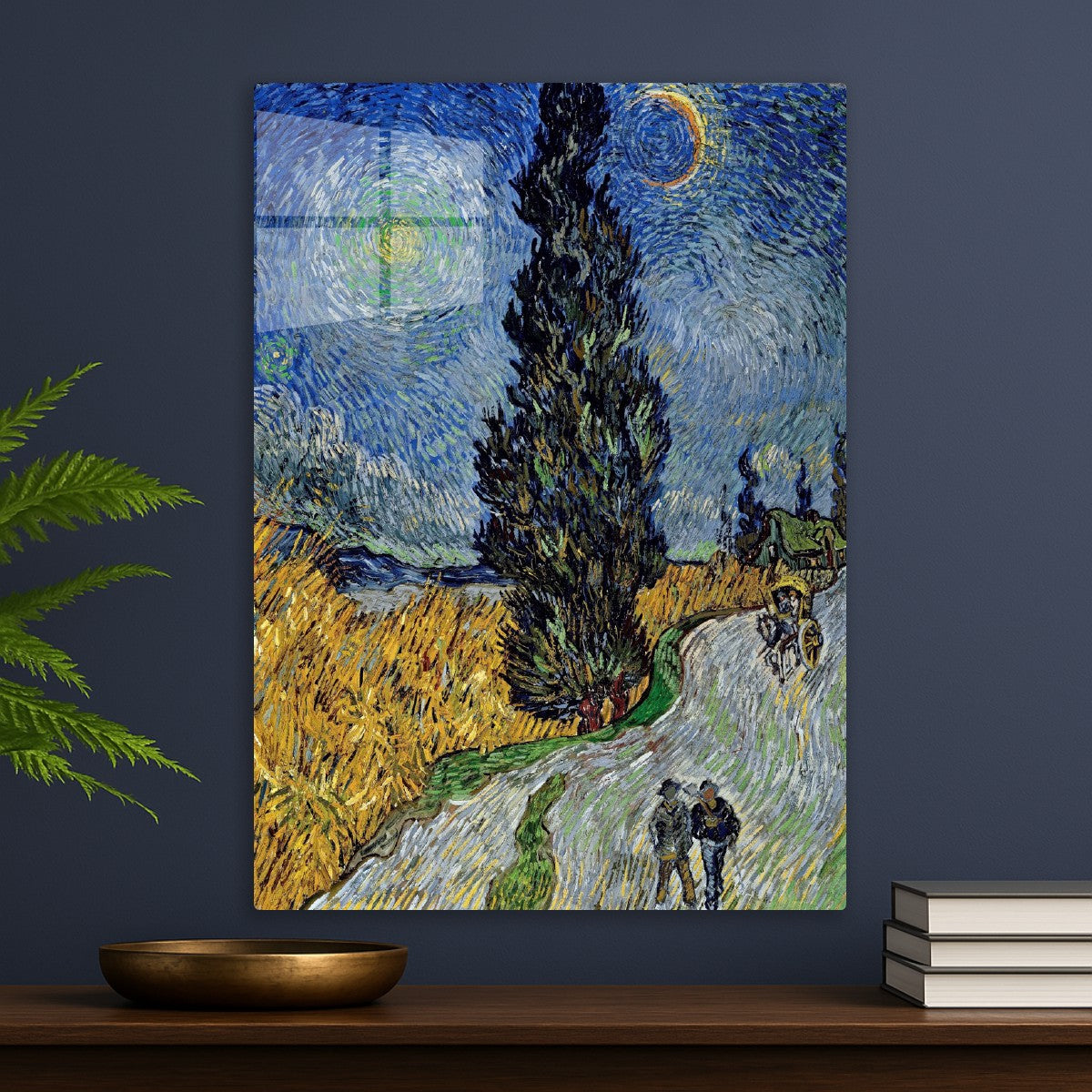 Road with Cypress and Star