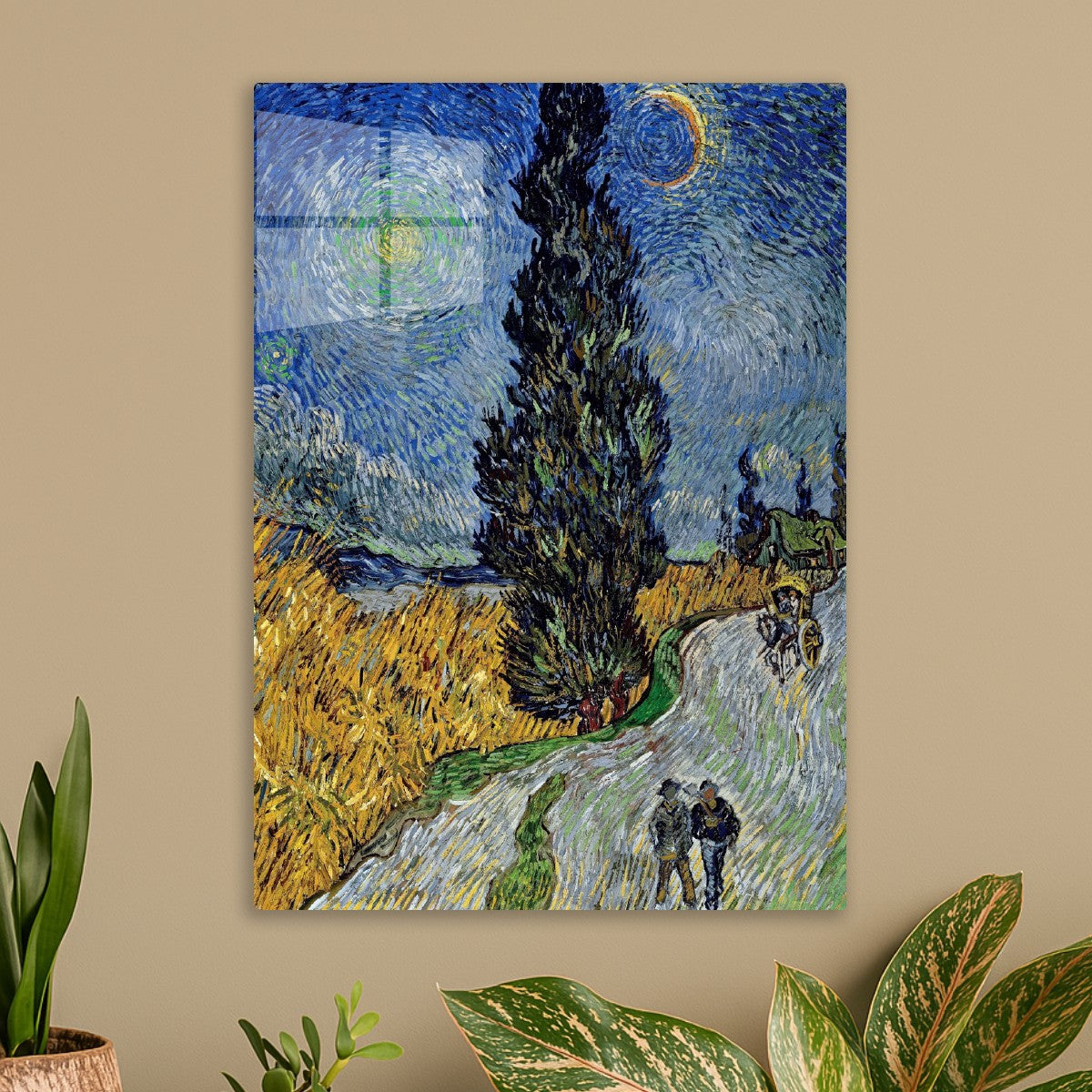 Road with Cypress and Star