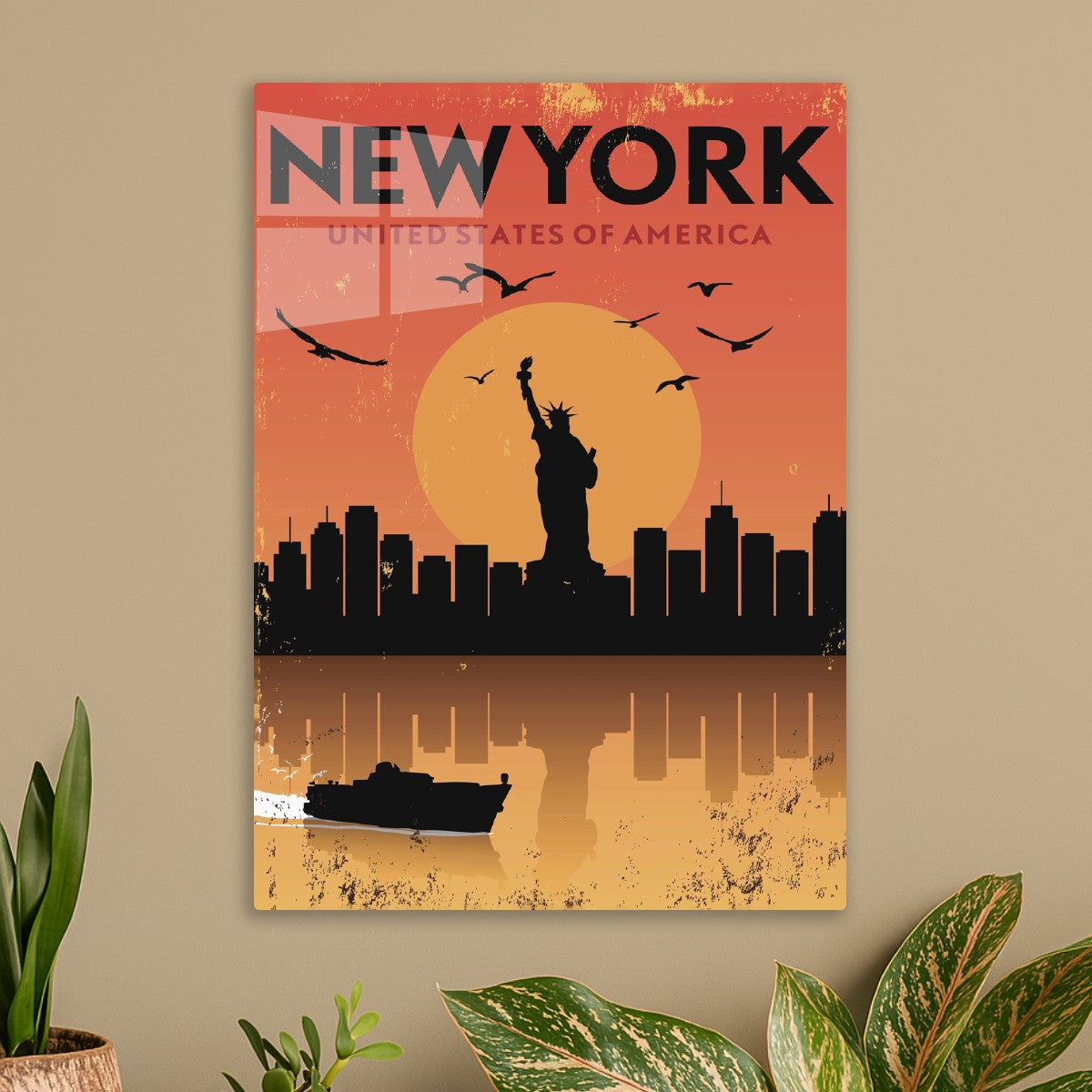 New York City USA Sunset 