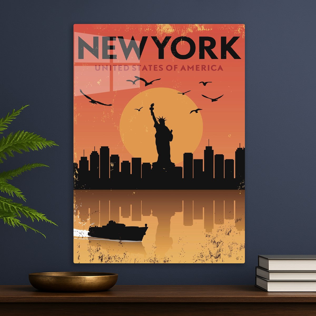 New York City USA Sunset 