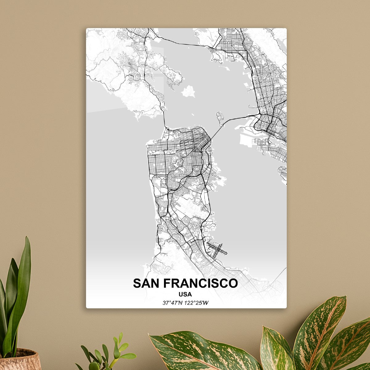 San Francisco Minimalist Map