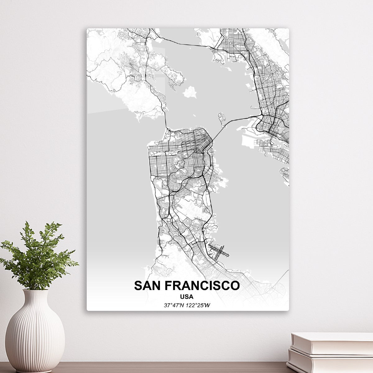San Francisco Minimalist Map