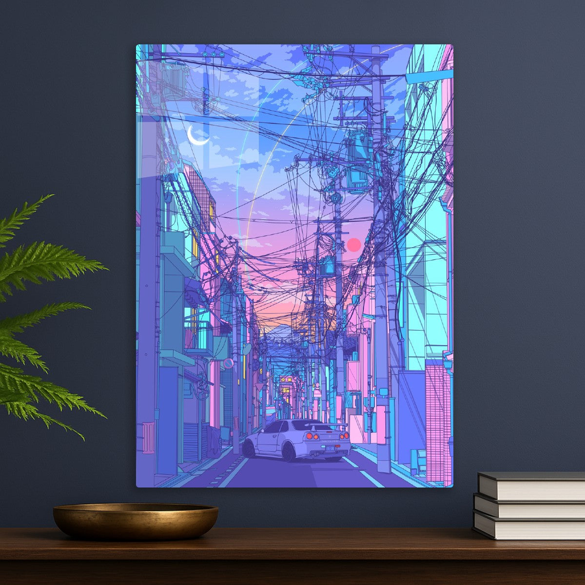 r34 skyline sunset 