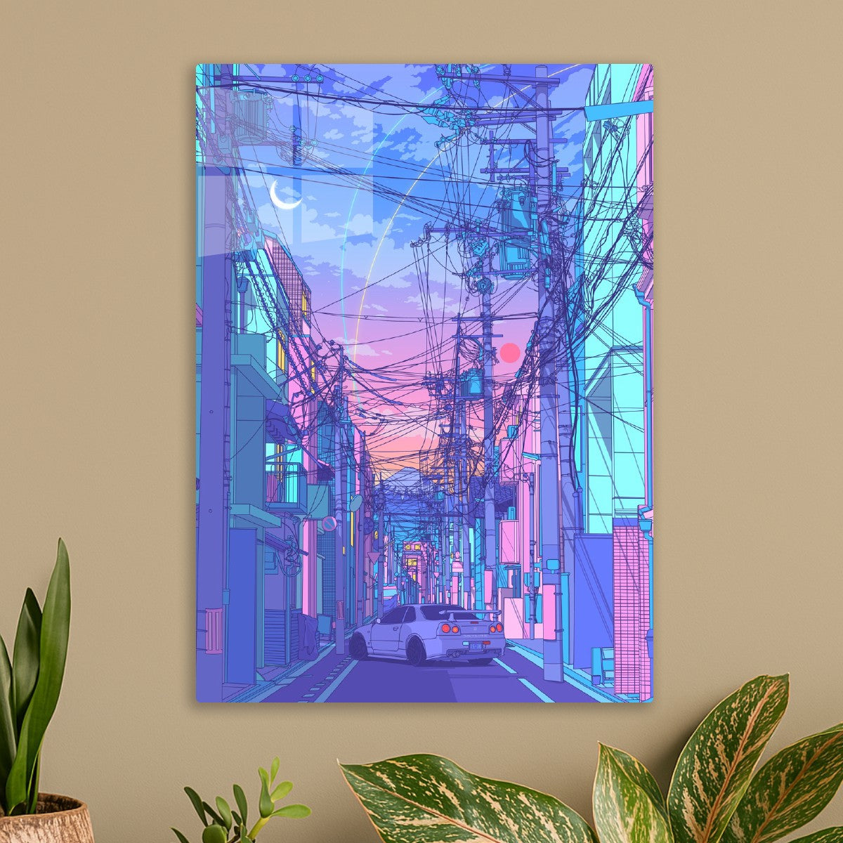 r34 skyline sunset 