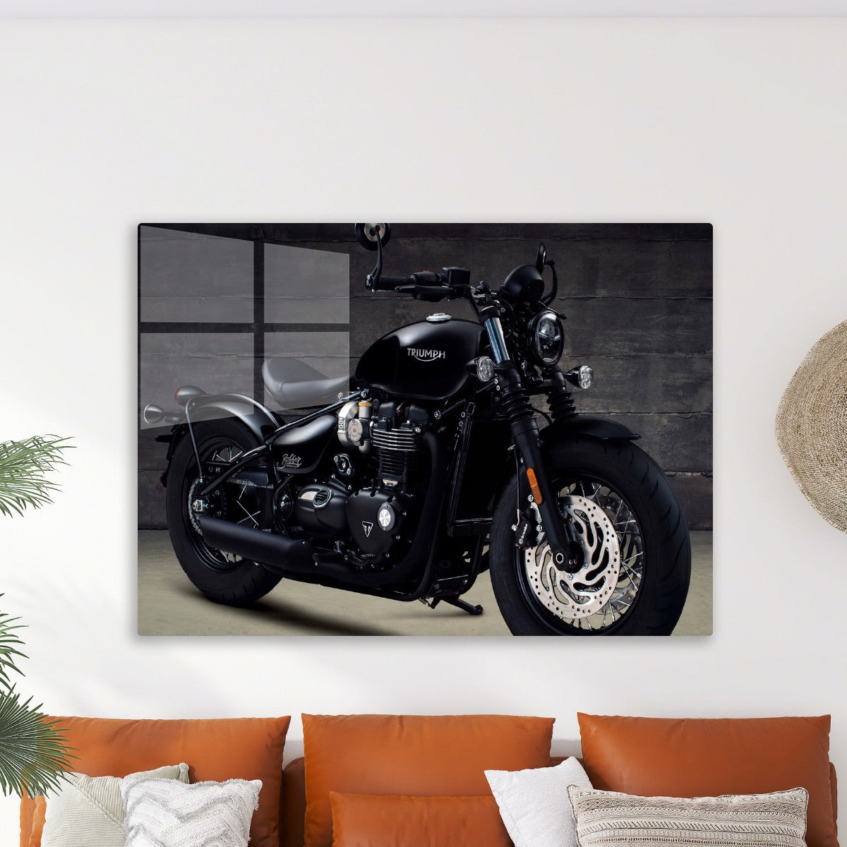 Triumph bonneville bobber blac