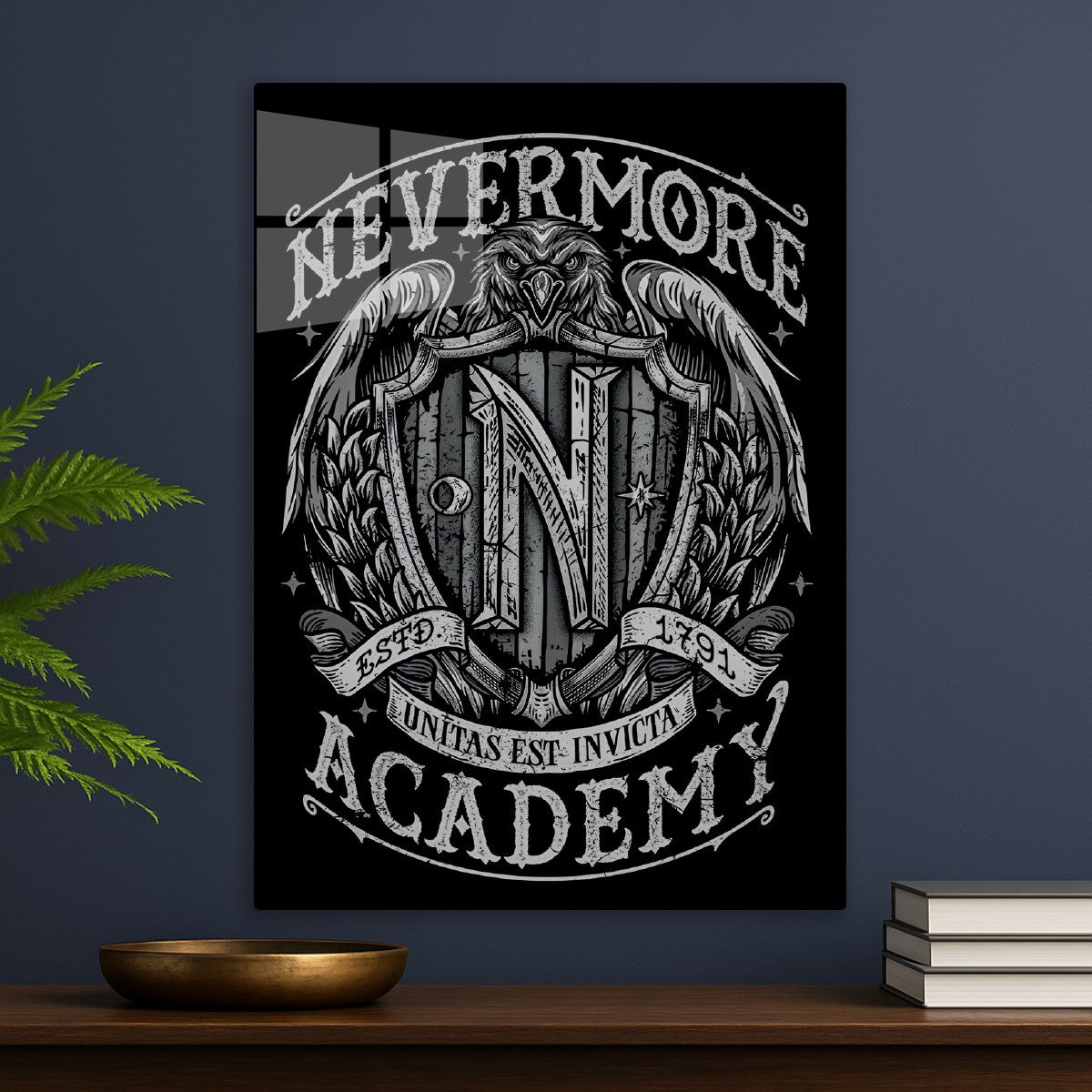 Nevermore Academy in Wednesday Logo