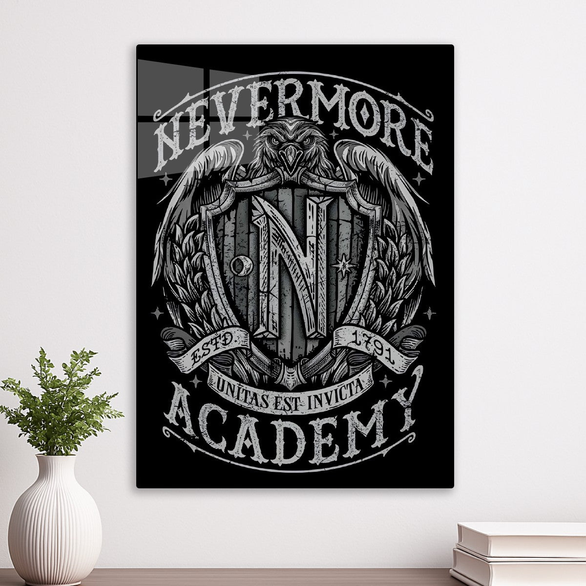 Nevermore Academy in Wednesday Logo