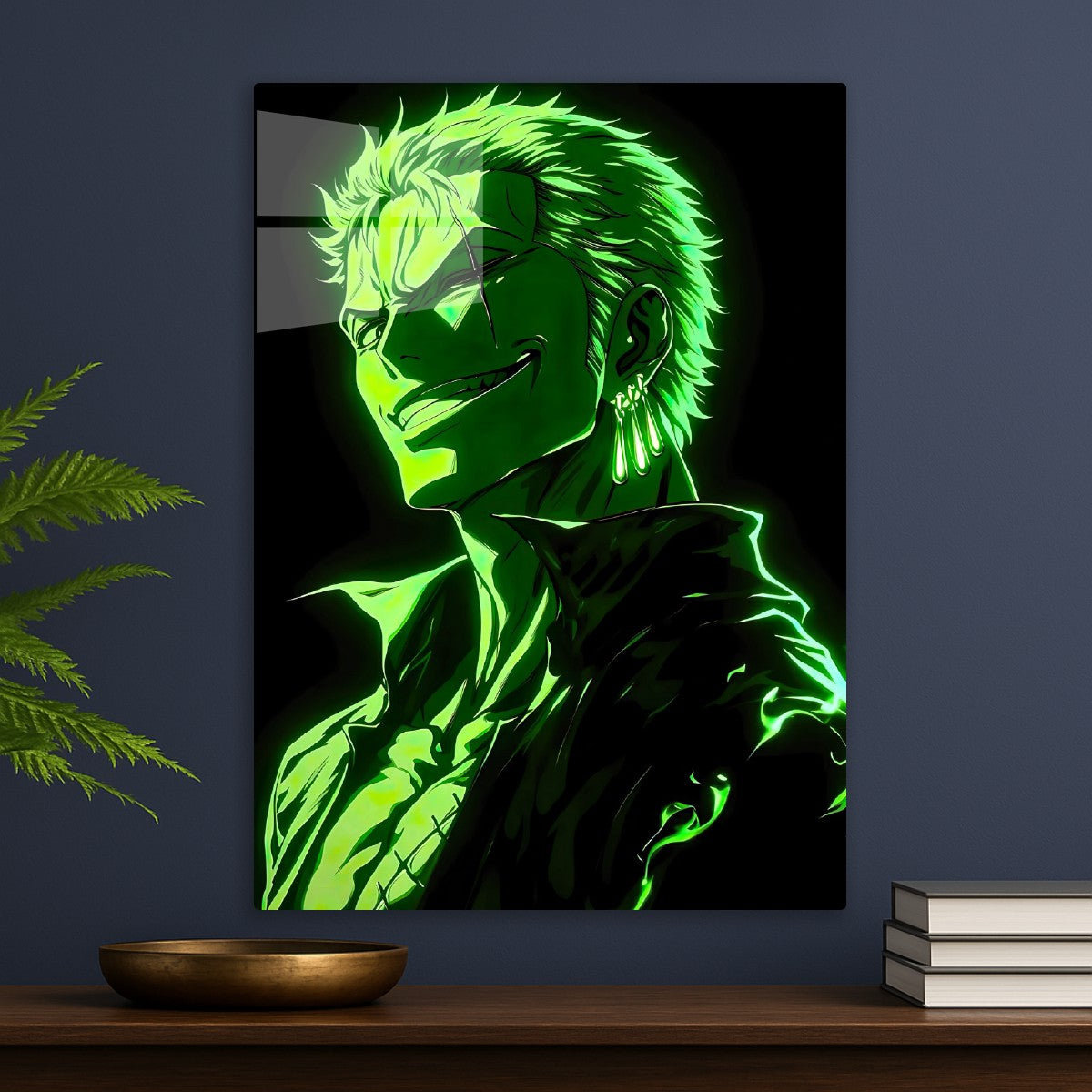 roronoa zoro neon art