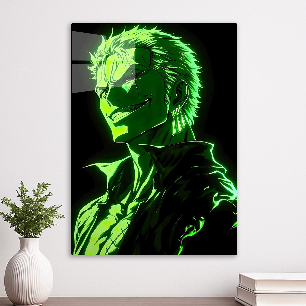 roronoa zoro neon art