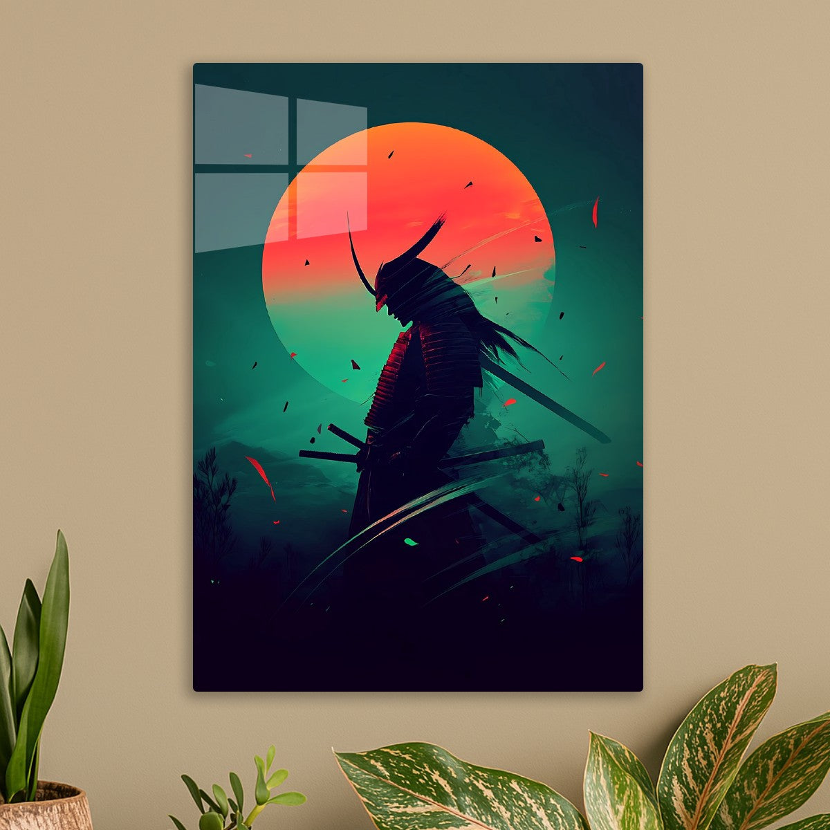 Japanese Samurai Neon Fantasy