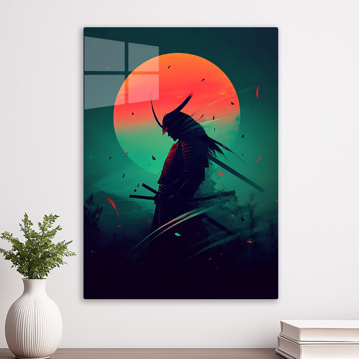 Japanese Samurai Neon Fantasy