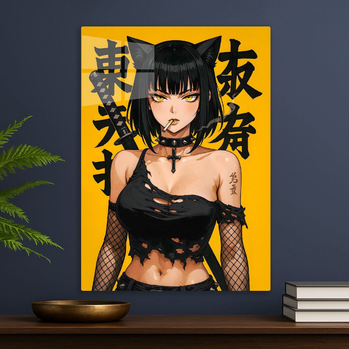 Katana Goth Waifu Girl