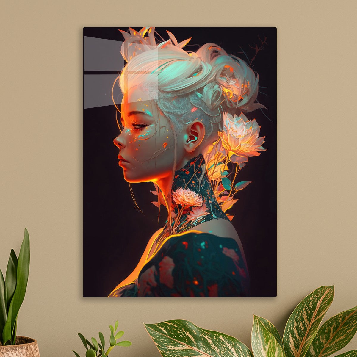Flower Cyberpunk Girl