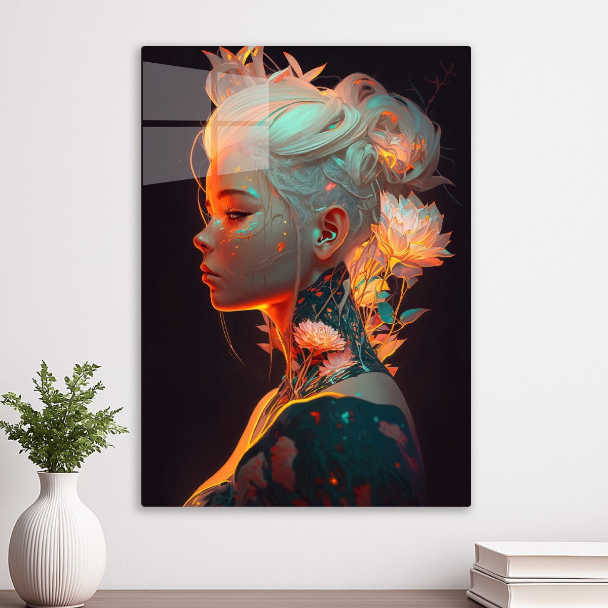 Flower Cyberpunk Girl