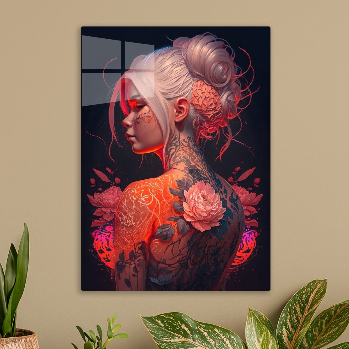 Floral Cyberpunk Girl