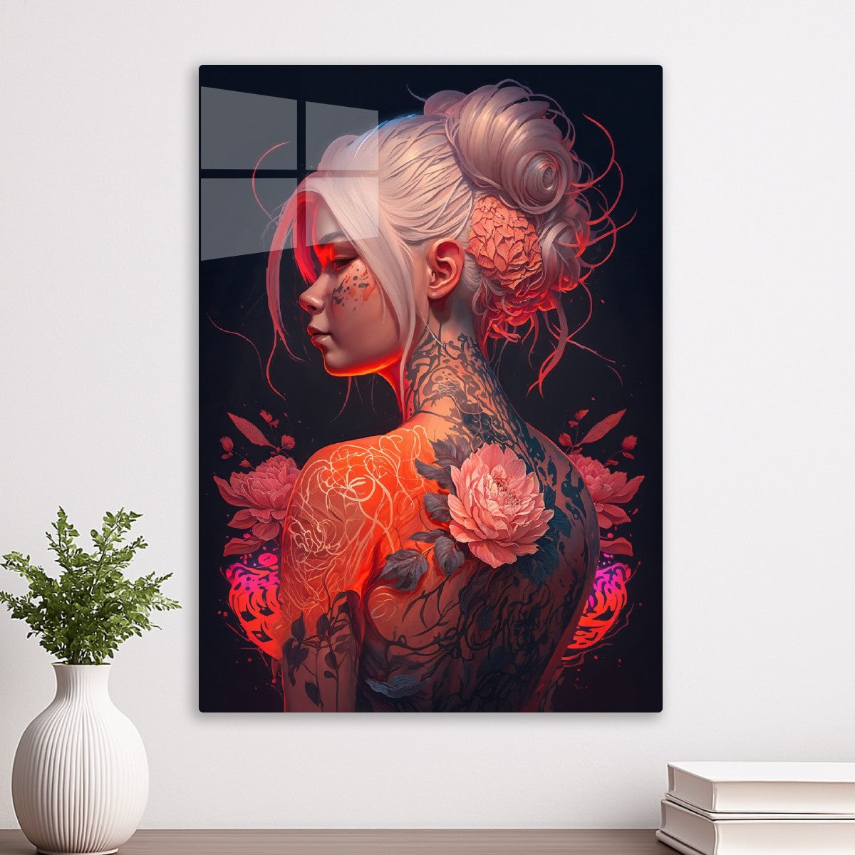 Floral Cyberpunk Girl