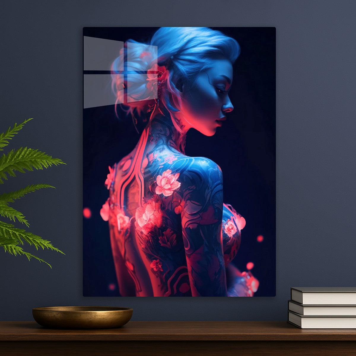 Floral Cyberpunk Girl