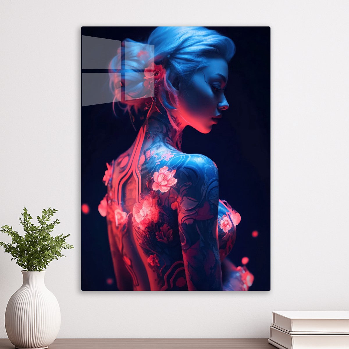 Floral Cyberpunk Girl